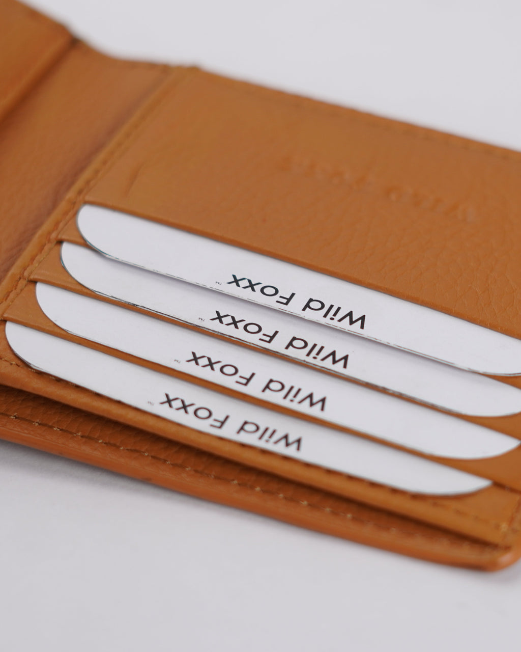 Wildfoxx Legan Textured Leather/Vegan Wallet - Tan