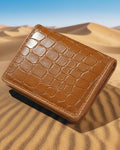 Wildfoxx Croc Elite Wallet - Tan