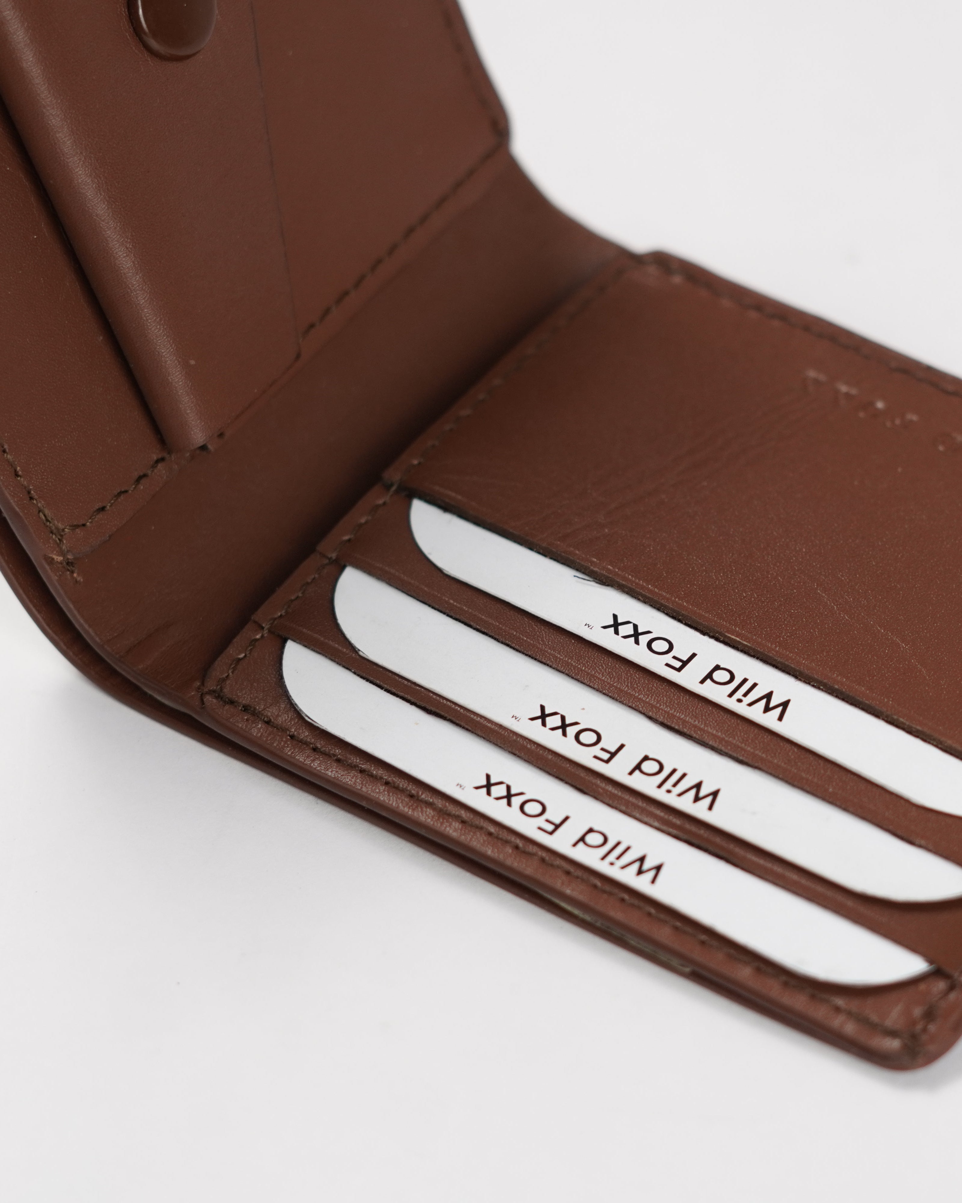 Wildfoxx Den Heritage Brown Bi-Fold Wallet with Coin Pocket