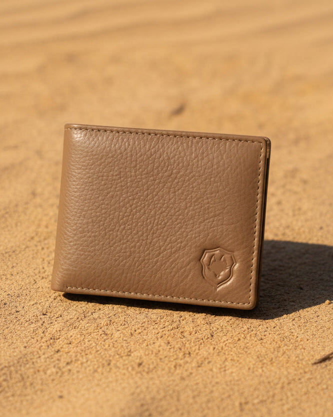 Wildfoxx Desert Beige Elite Bi-Fold Men’s Wallet – Cash & Card