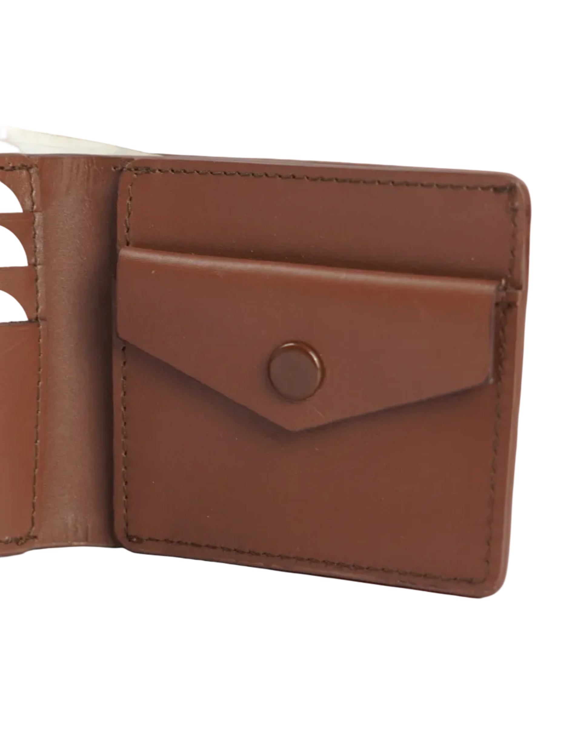 Wildfoxx Den Heritage Brown Bi-Fold Wallet with Coin Pocket