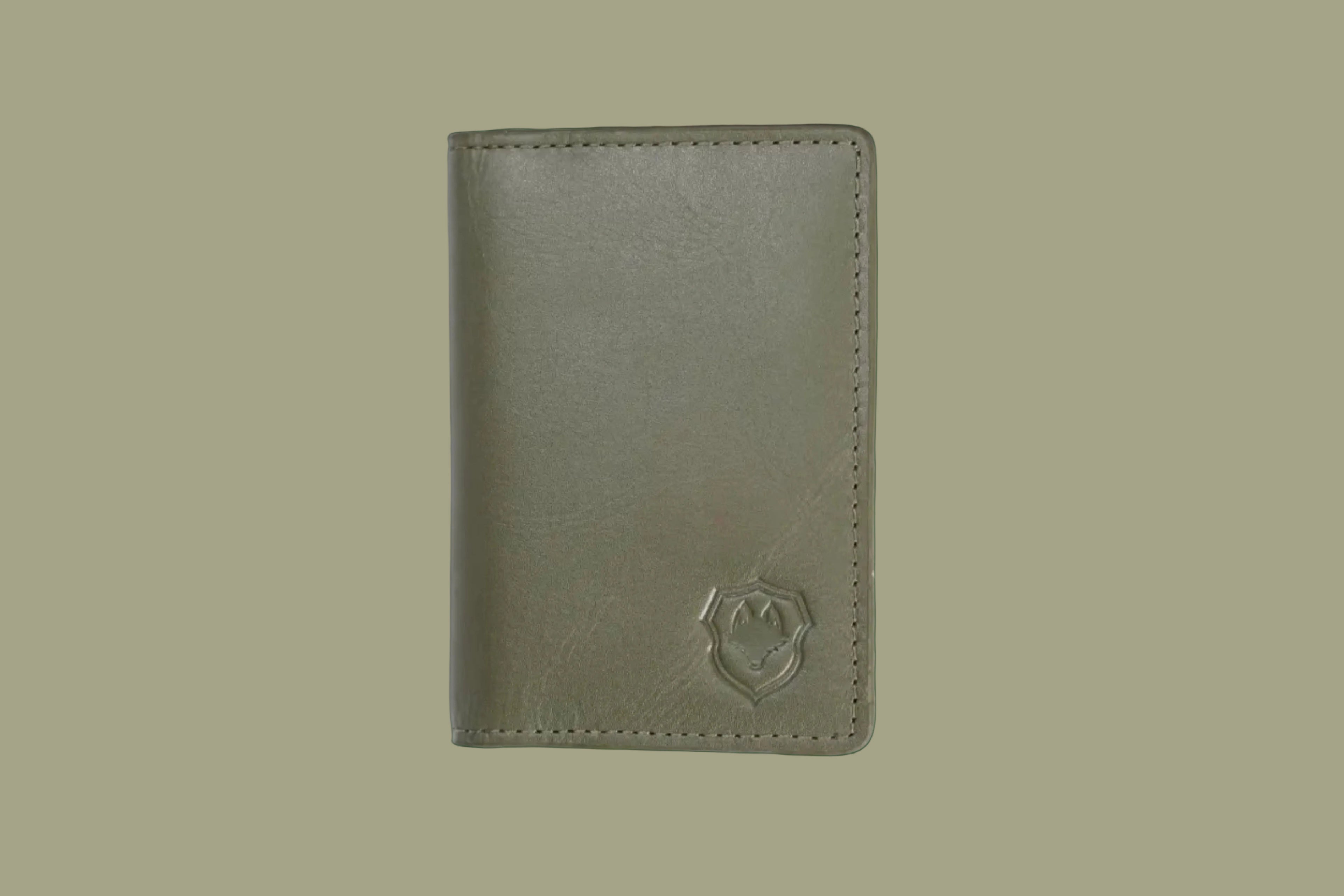 Wildfoxx Bi-Fold Leather Card Holder - Green