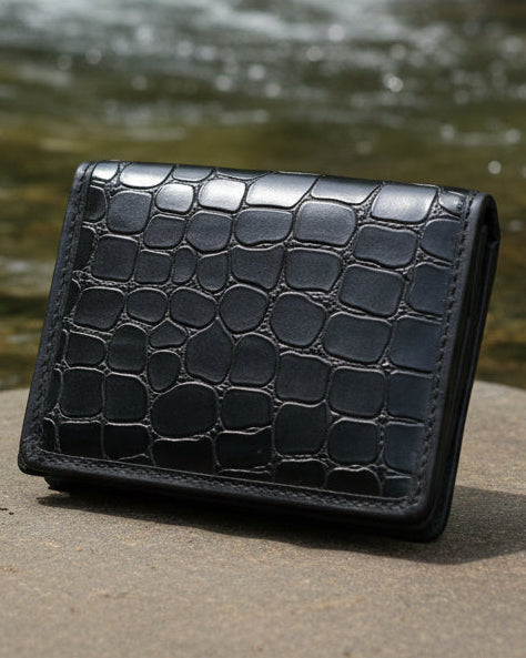 Wildfoxx Croc Elite Wallet - Black