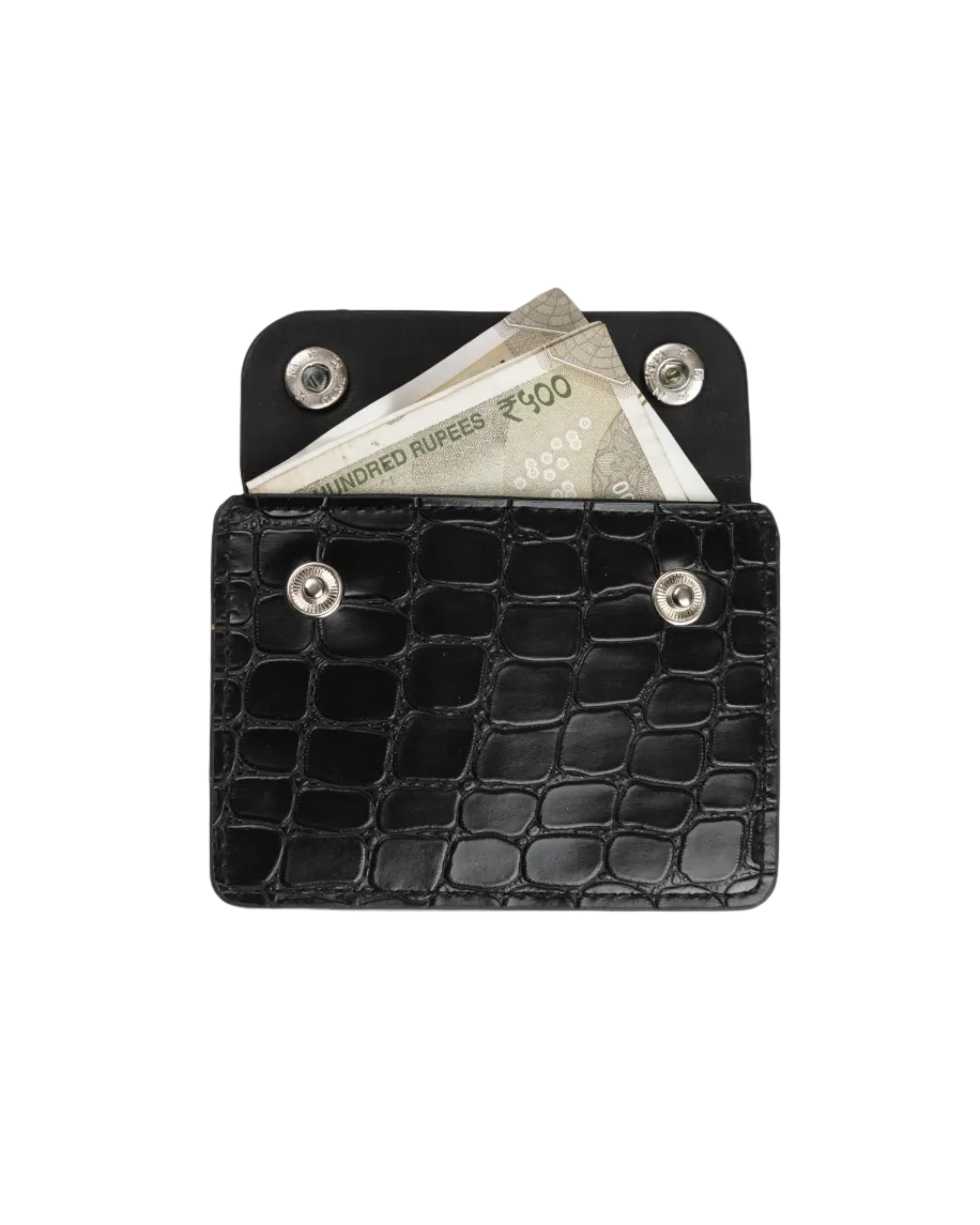 Wildfoxx Dual-Snap Cash and Coin Pouch