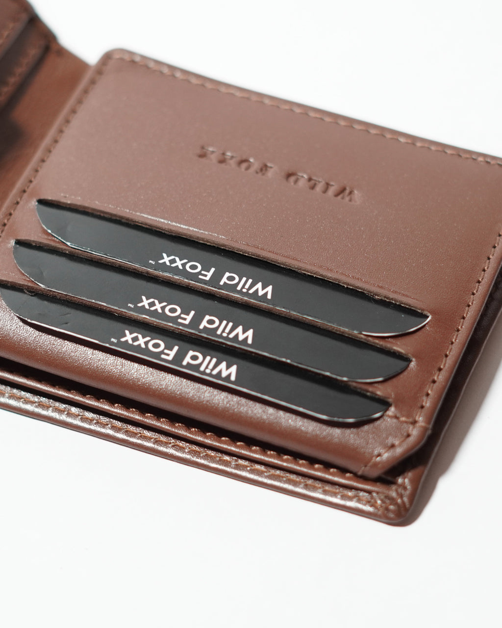Wildfoxx Classic Saddle Brown Bi-Fold Wallet with Coin Pouch