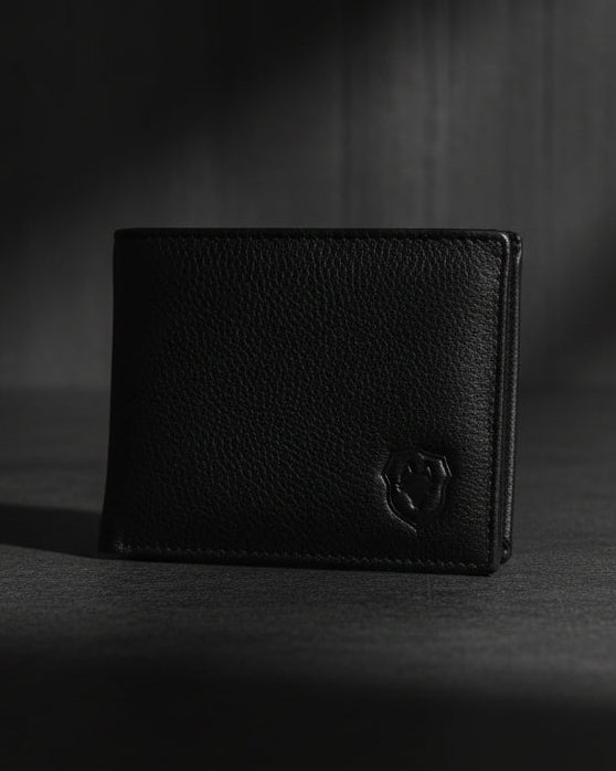 Wildfoxx Midnight Black Signature Bi-Fold Wallet with Coin Pouch