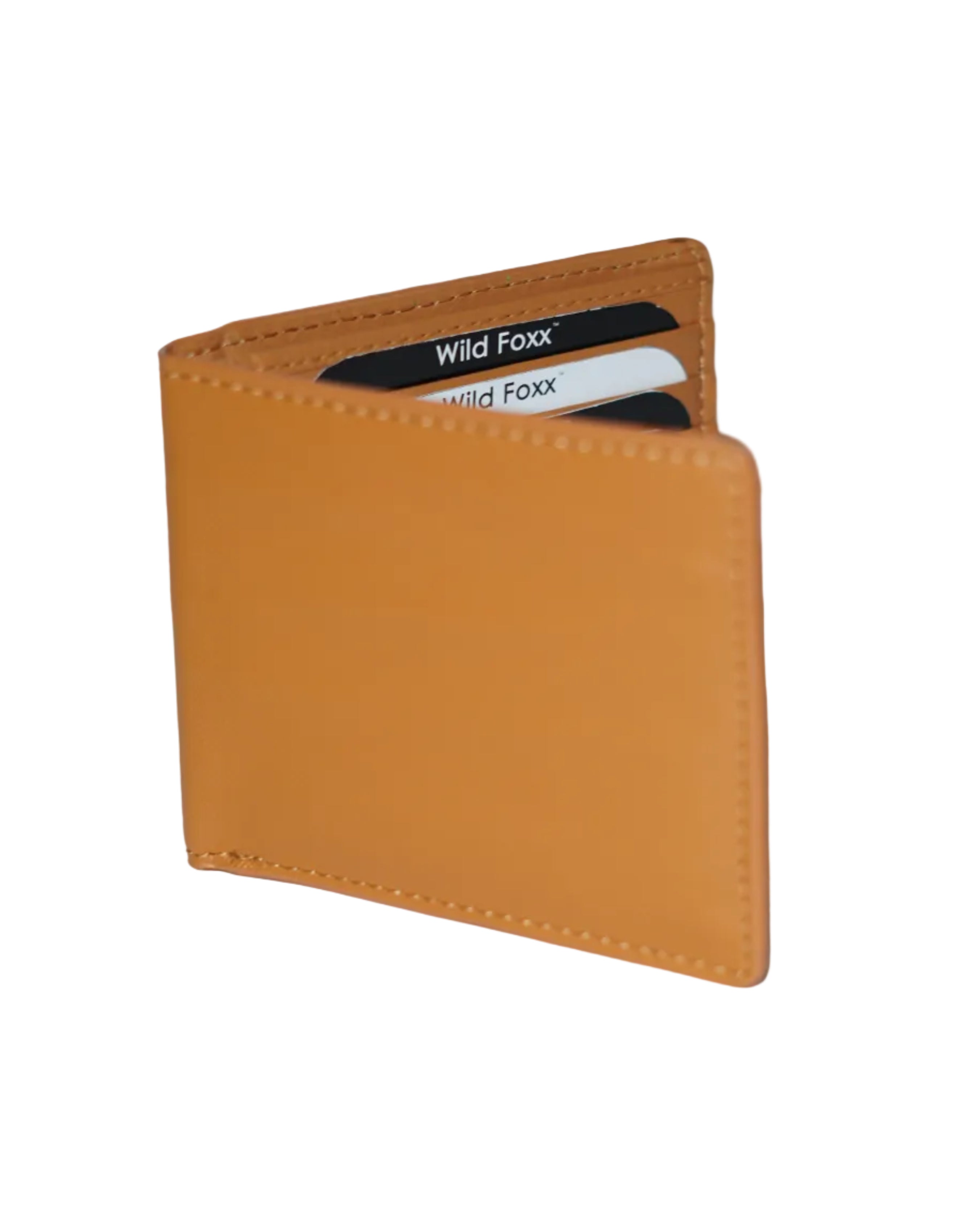 Wildfoxx Vintage Tan Signature Bi-Fold Men’s Wallet – Cash & Card